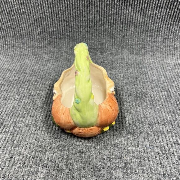 VTG Designpac Easter Basket Ceramic Rabbits Carrots 7”x‎ 6” Holiday Decorative - Picture 4 of 13